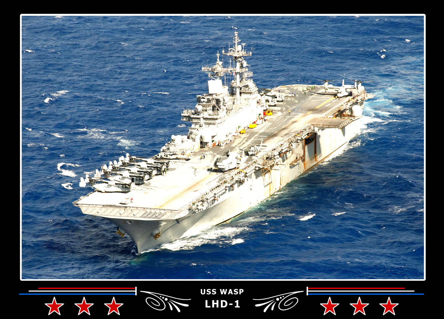 USS Wasp LHD1 Canvas Photo Print