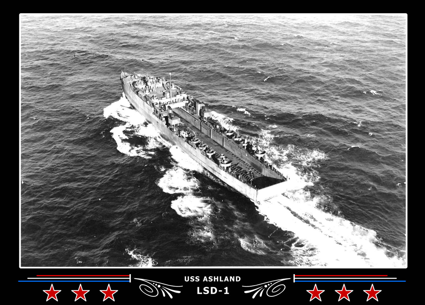 USS Ashland LSD1 Canvas Photo Print