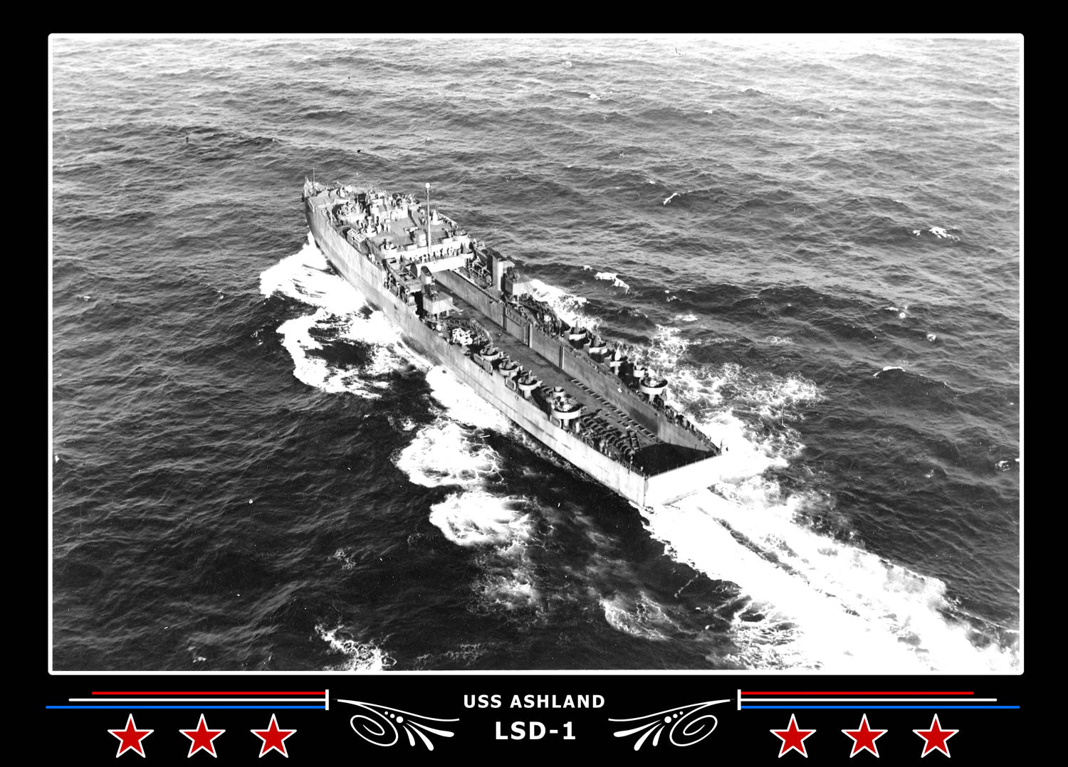 USS Ashland LSD1 Canvas Photo Print