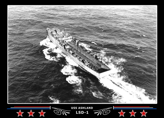 USS Ashland LSD1 Canvas Photo Print
