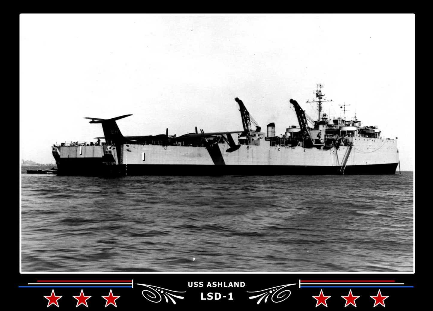 USS Ashland LSD1 Canvas Photo Print