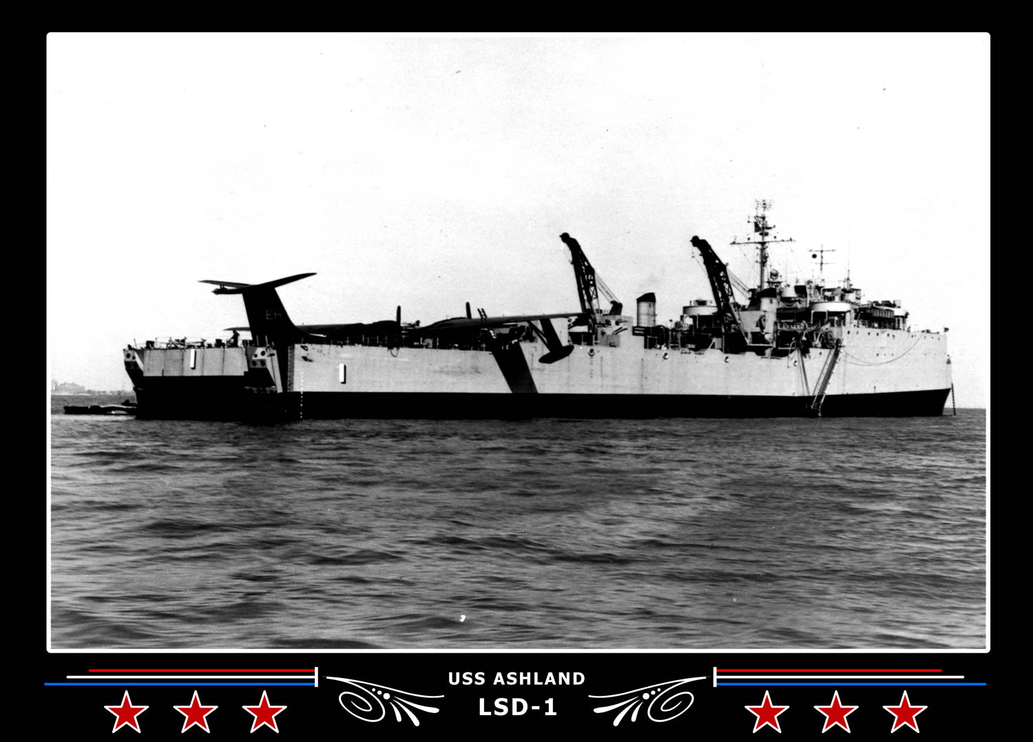 USS Ashland LSD1 Canvas Photo Print