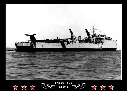 USS Ashland LSD1 Canvas Photo Print