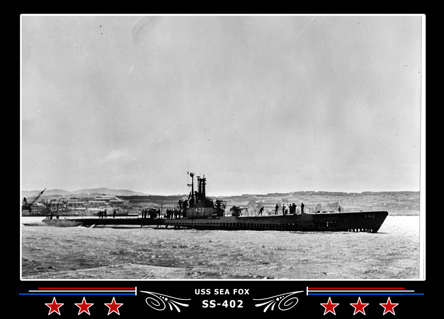 USS Sea Fox SS-402 Canvas Photo Print
