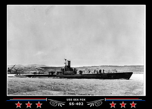 USS Sea Fox SS-402 Canvas Photo Print