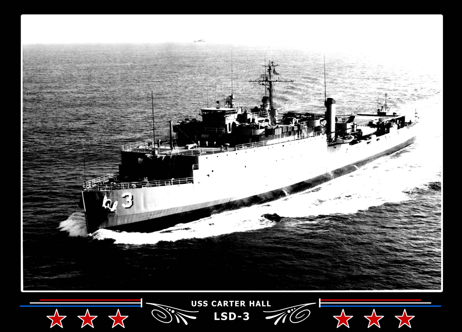 USS Carter Hall LSD3 Canvas Photo Print