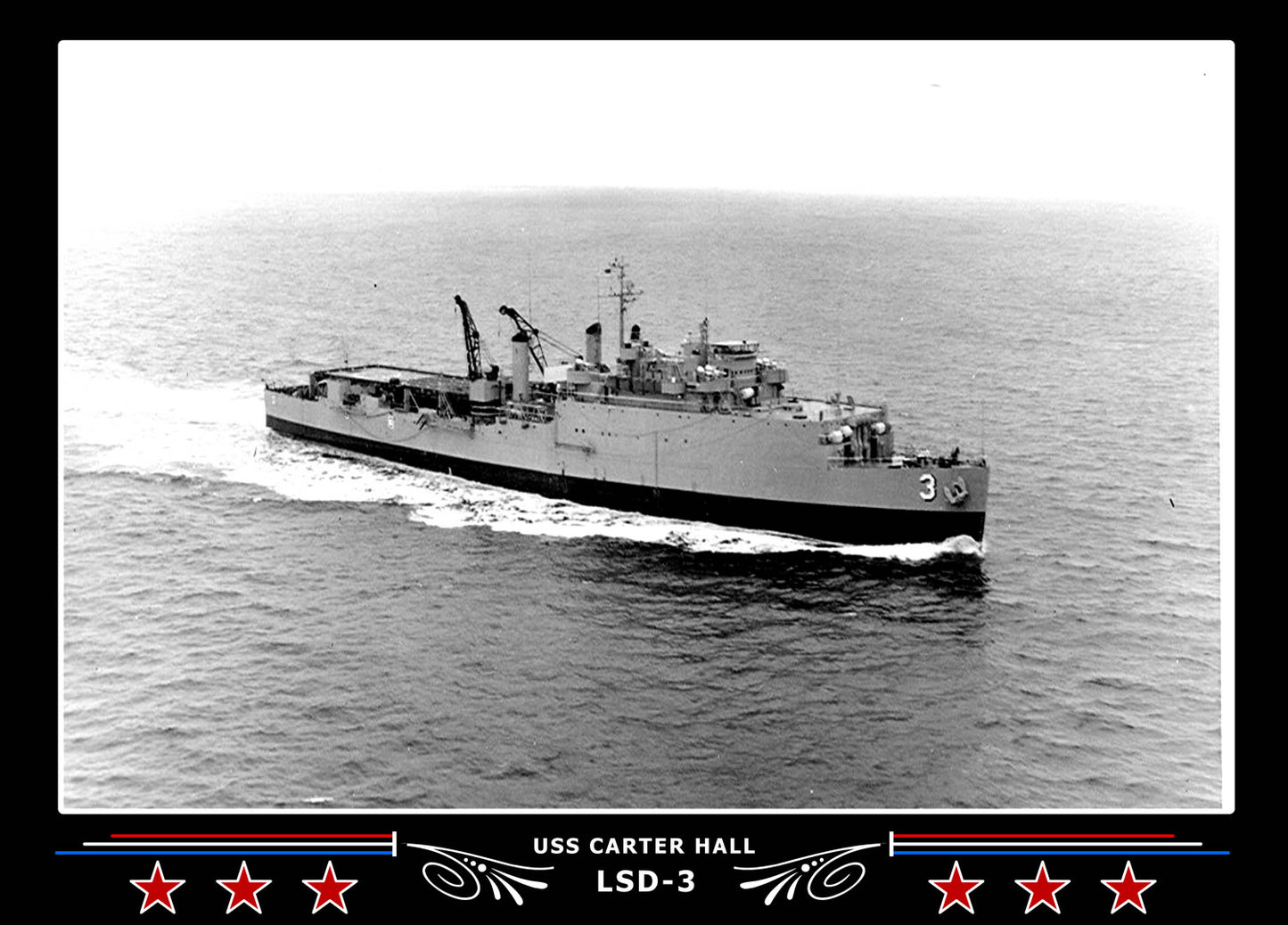 USS Carter Hall LSD3 Canvas Photo Print