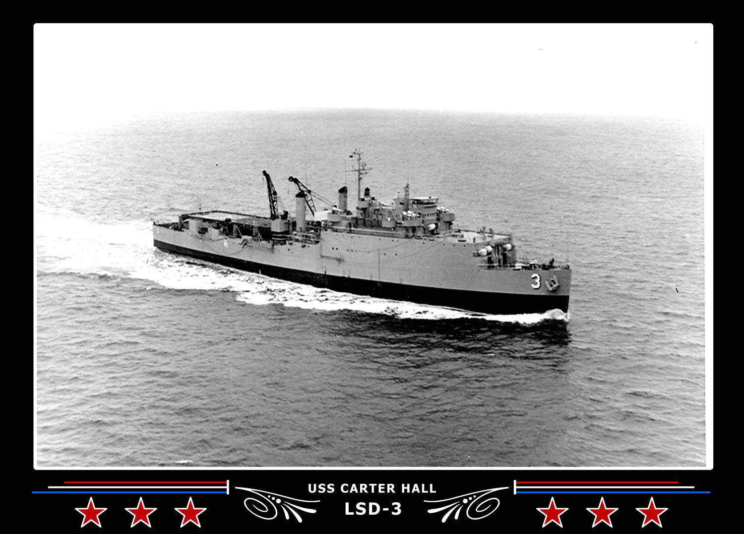 USS Carter Hall LSD3 Canvas Photo Print