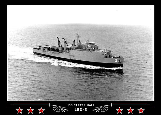 USS Carter Hall LSD3 Canvas Photo Print