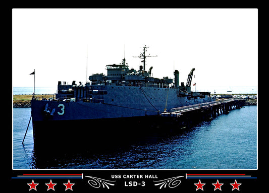 USS Carter Hall LSD3 Canvas Photo Print