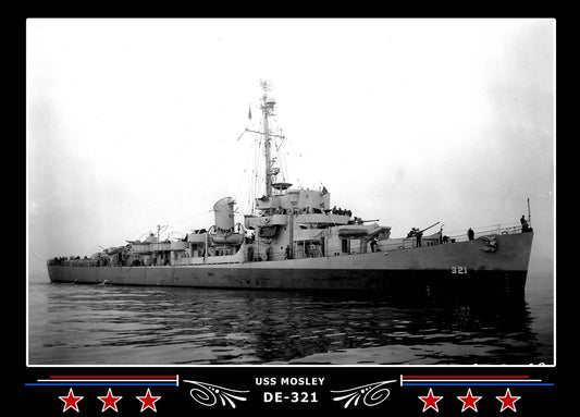 USS Mosley DE-321 Canvas Photo Print
