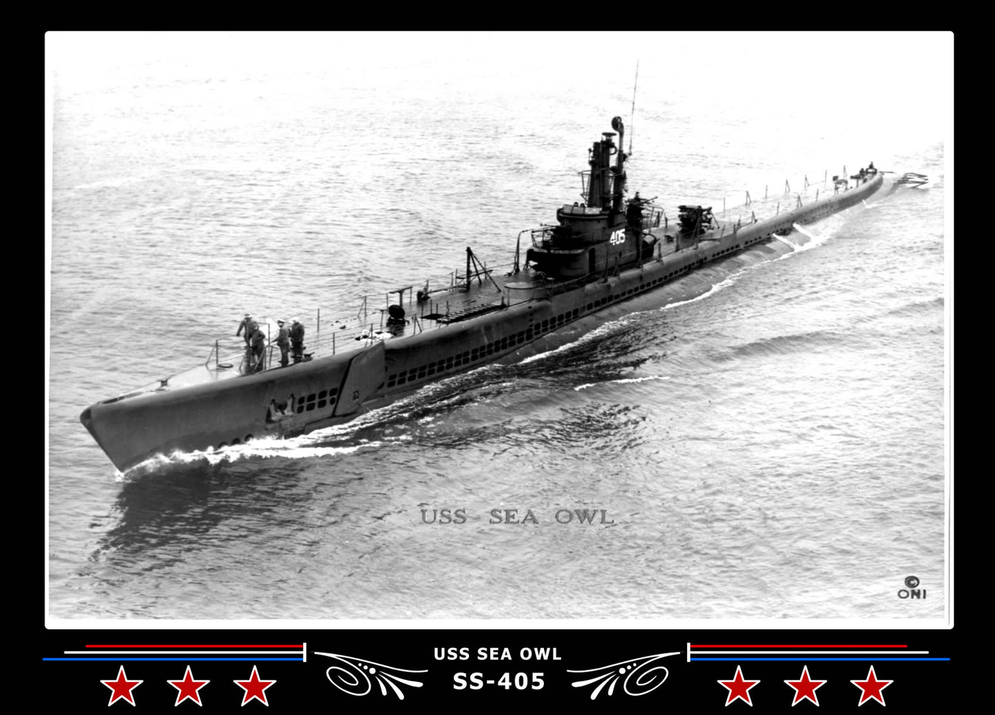 USS Sea Owl SS-405 Canvas Photo Print