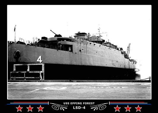 USS Epping Forest LSD4 Canvas Photo Print