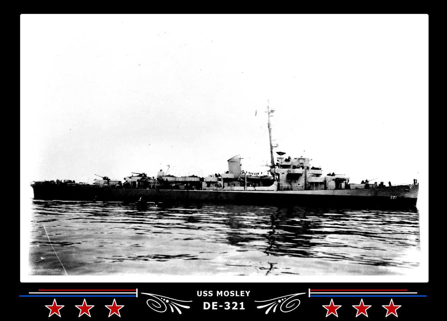 USS Mosley DE-321 Canvas Photo Print