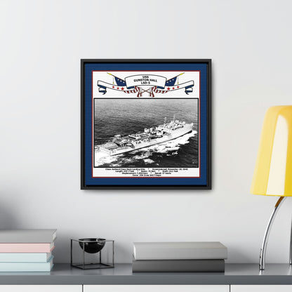 USS Gunston Hall LSD-5 Navy Floating Frame Photo Desk View