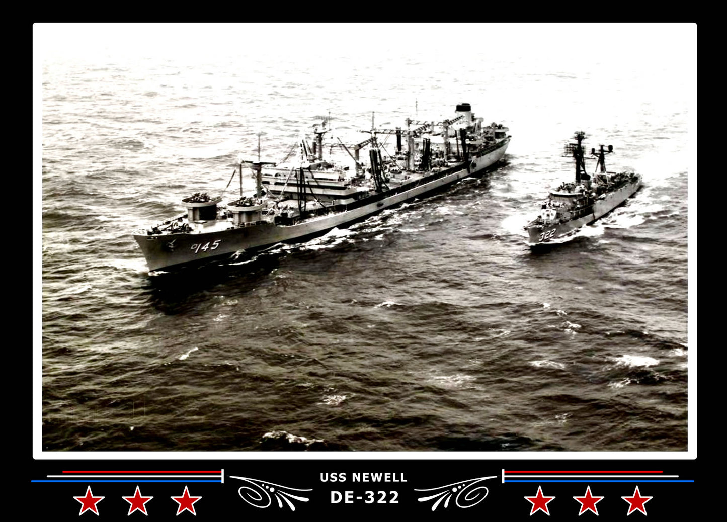USS Newell DE-322 Canvas Photo Print
