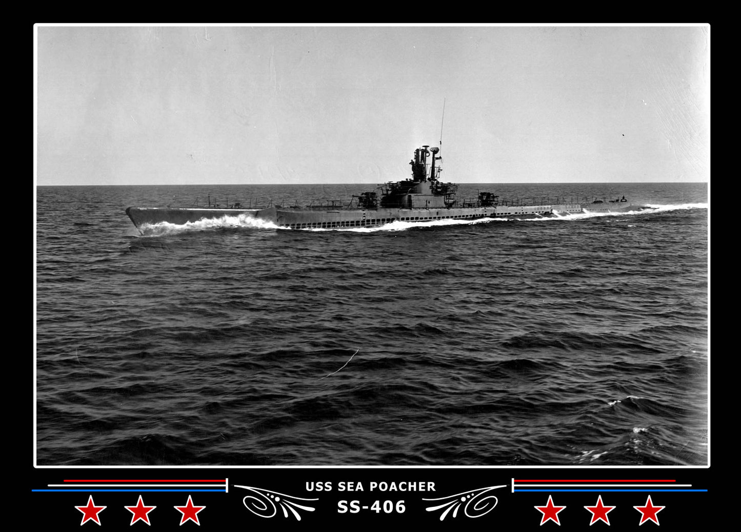 USS Sea Poacher SS-406 Canvas Photo Print