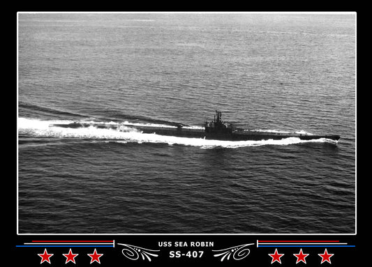 USS Sea Robin SS-407 Canvas Photo Print