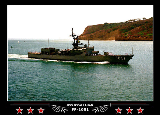 USS O'Callahan FF-1051 Canvas Photo Print