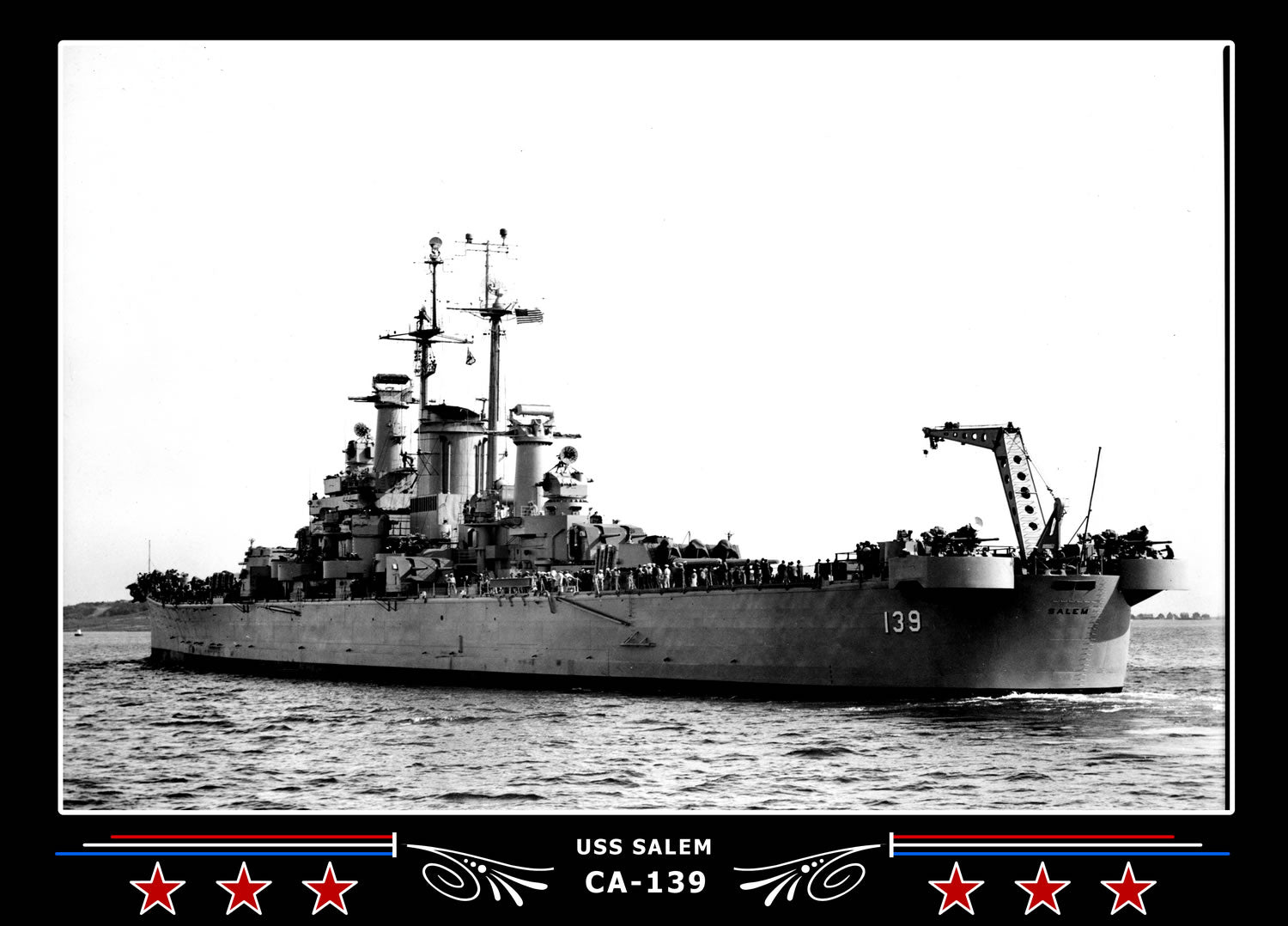 USS Salem CA-139 Canvas Photo Print