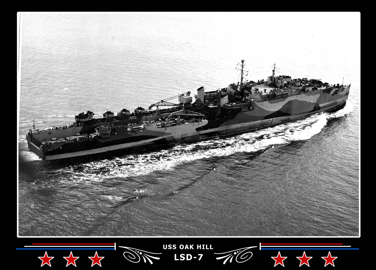 USS Oak Hill LSD7 Canvas Photo Print