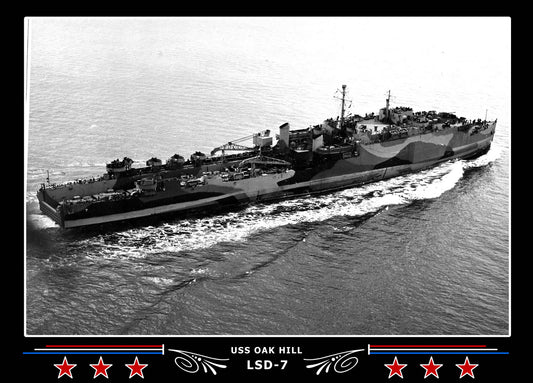 USS Oak Hill LSD7 Canvas Photo Print