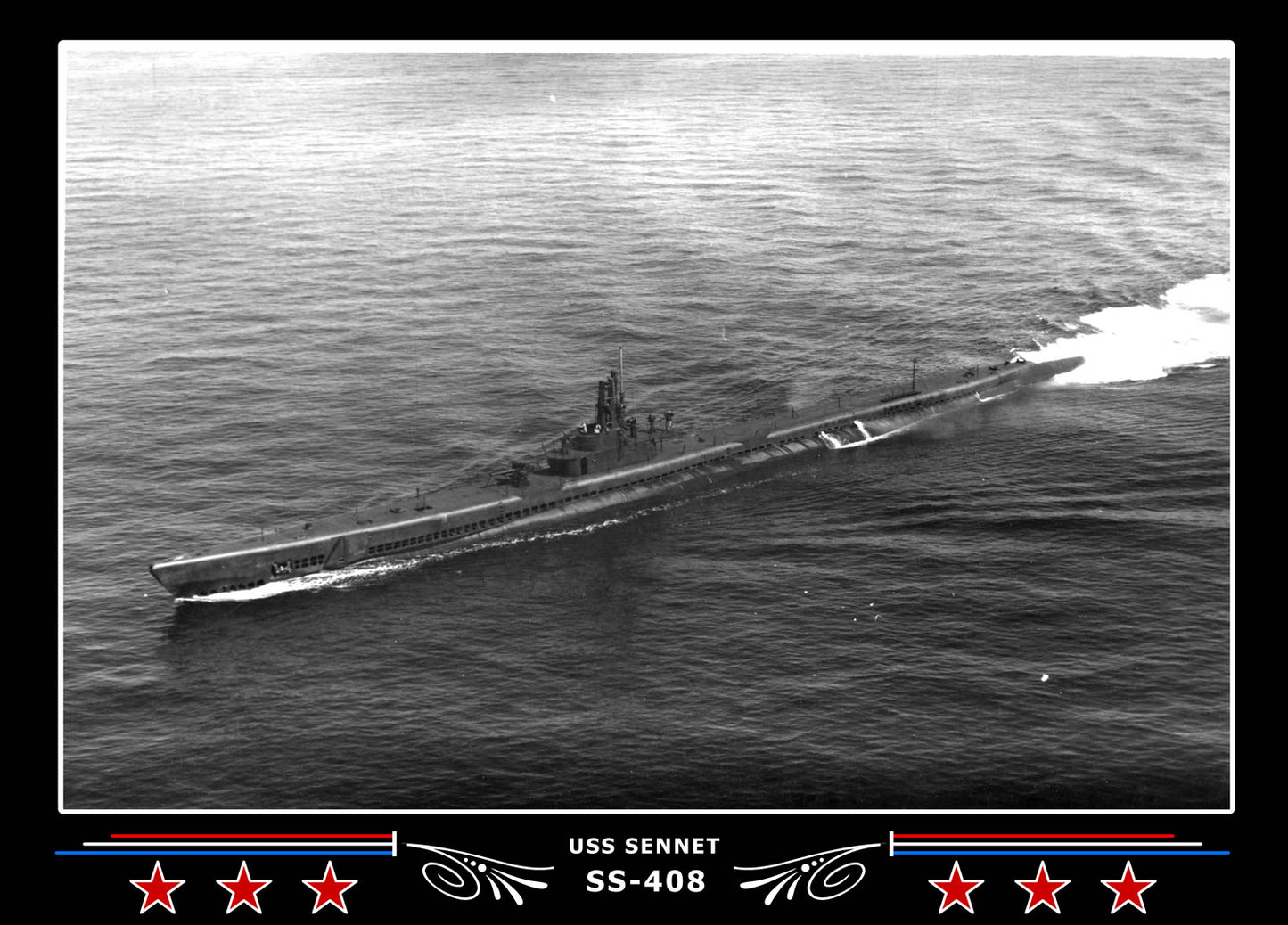 USS Sennet SS-408 Canvas Photo Print
