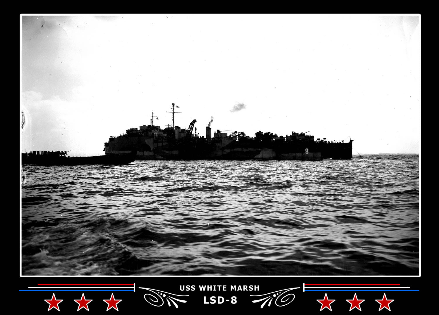 USS White Marsh LSD8 Canvas Photo Print
