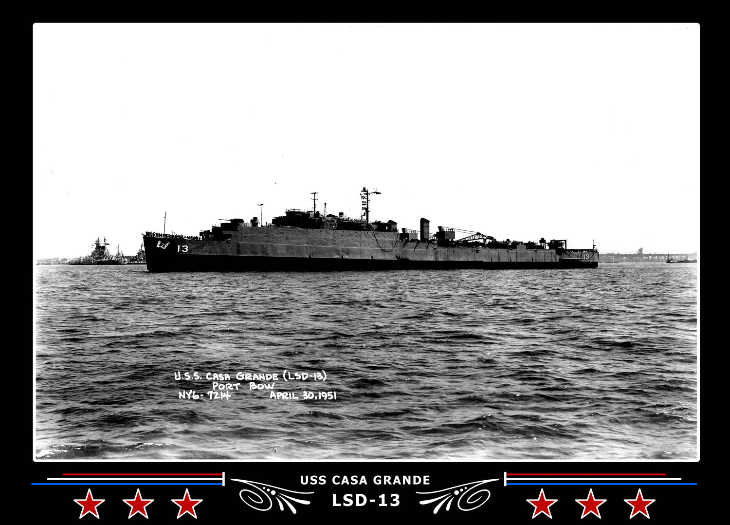 USS Casa Grande LSD13 Canvas Photo Print