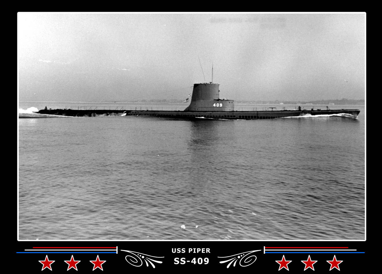 USS Piper SS-409 Canvas Photo Print