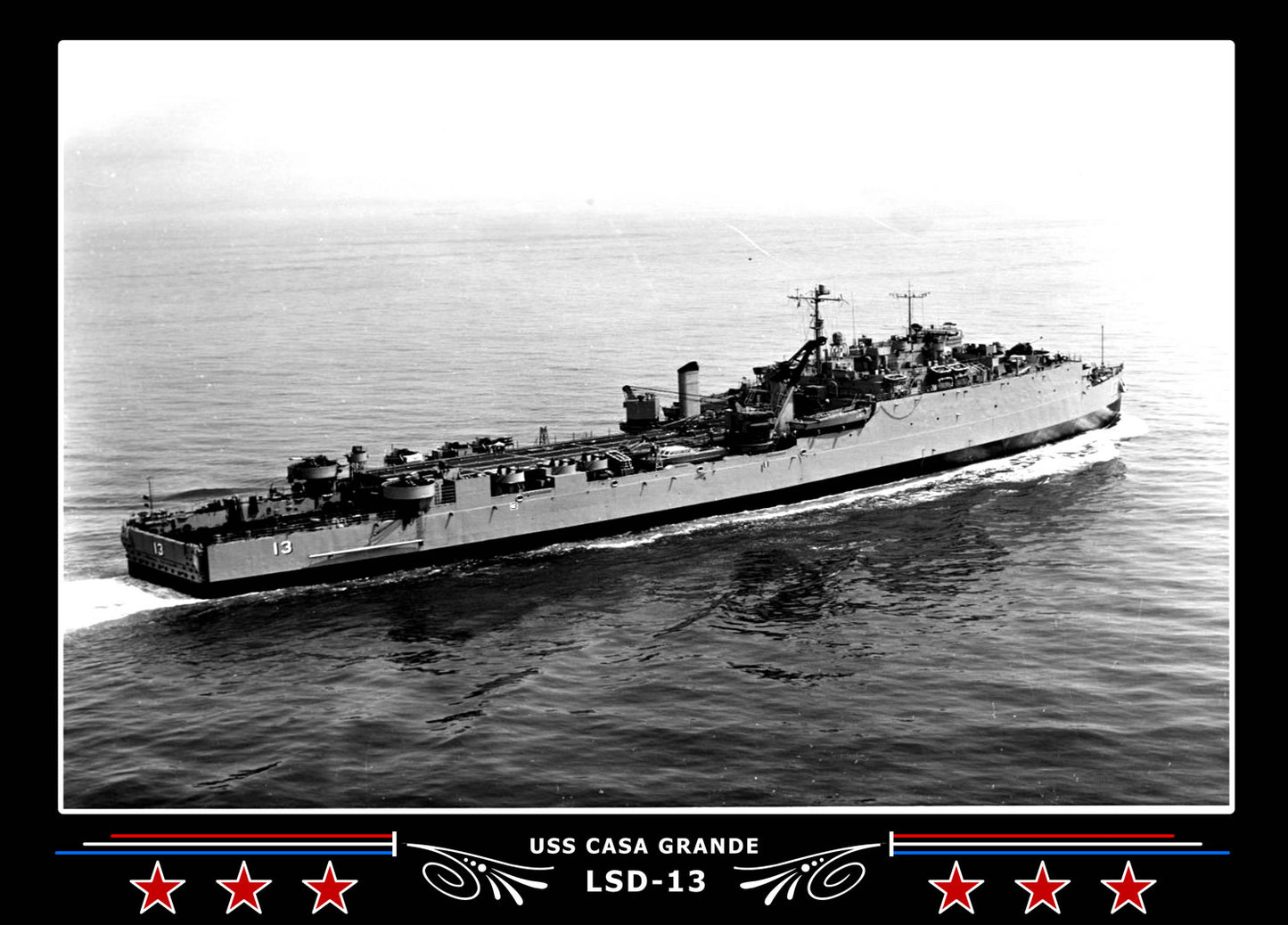 USS Casa Grande LSD13 Canvas Photo Print