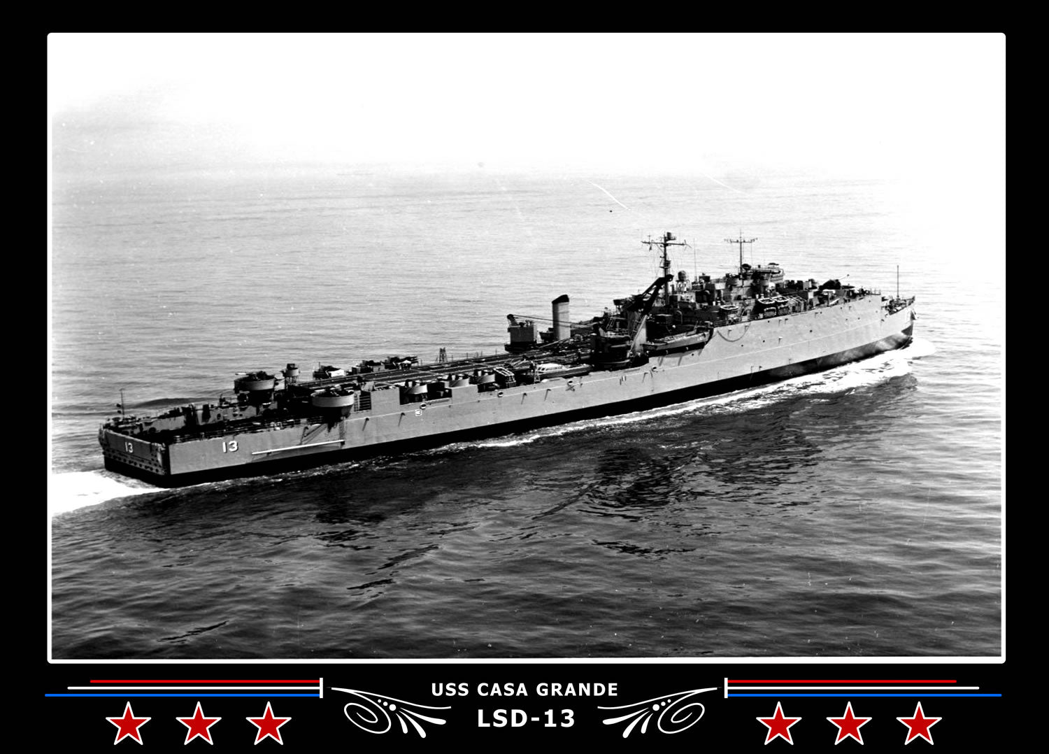 USS Casa Grande LSD13 Canvas Photo Print
