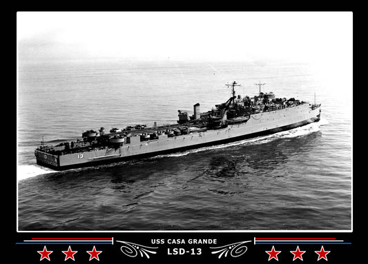 USS Casa Grande LSD13 Canvas Photo Print