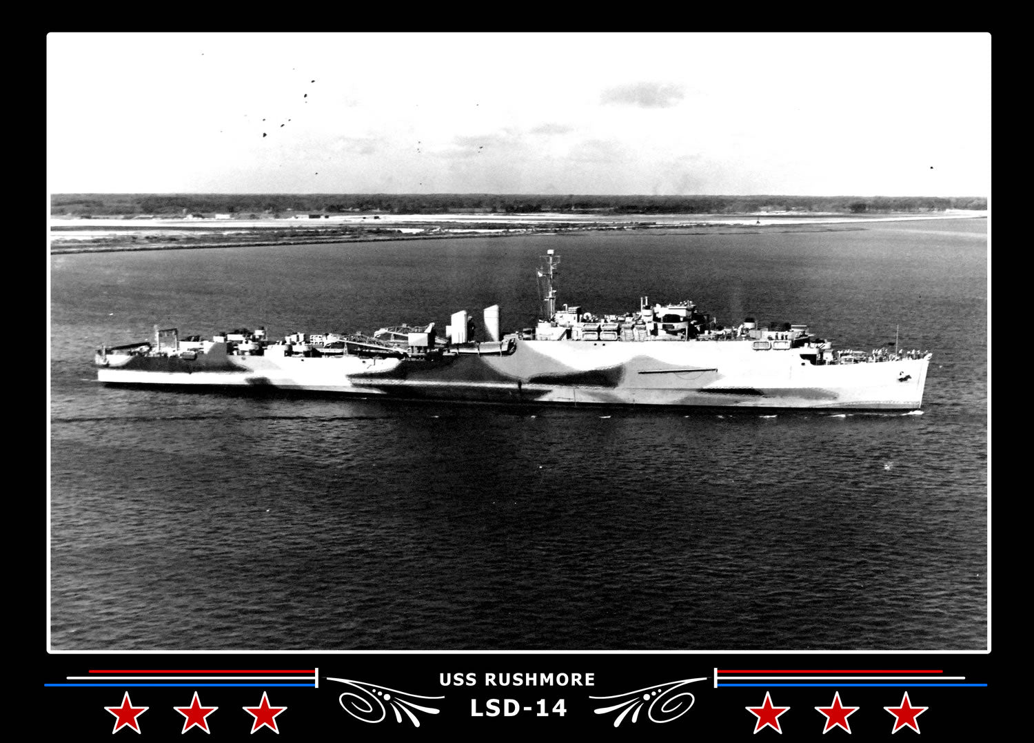 USS Rushmore LSD14 Canvas Photo Print