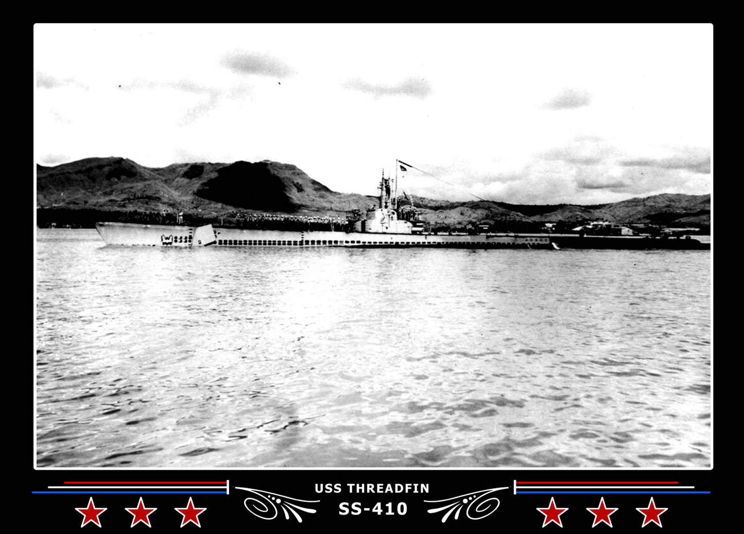 USS Threadfin SS-410 Canvas Photo Print