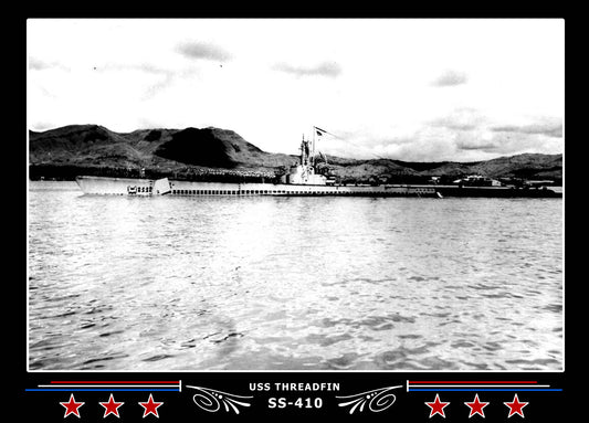 USS Threadfin SS-410 Canvas Photo Print