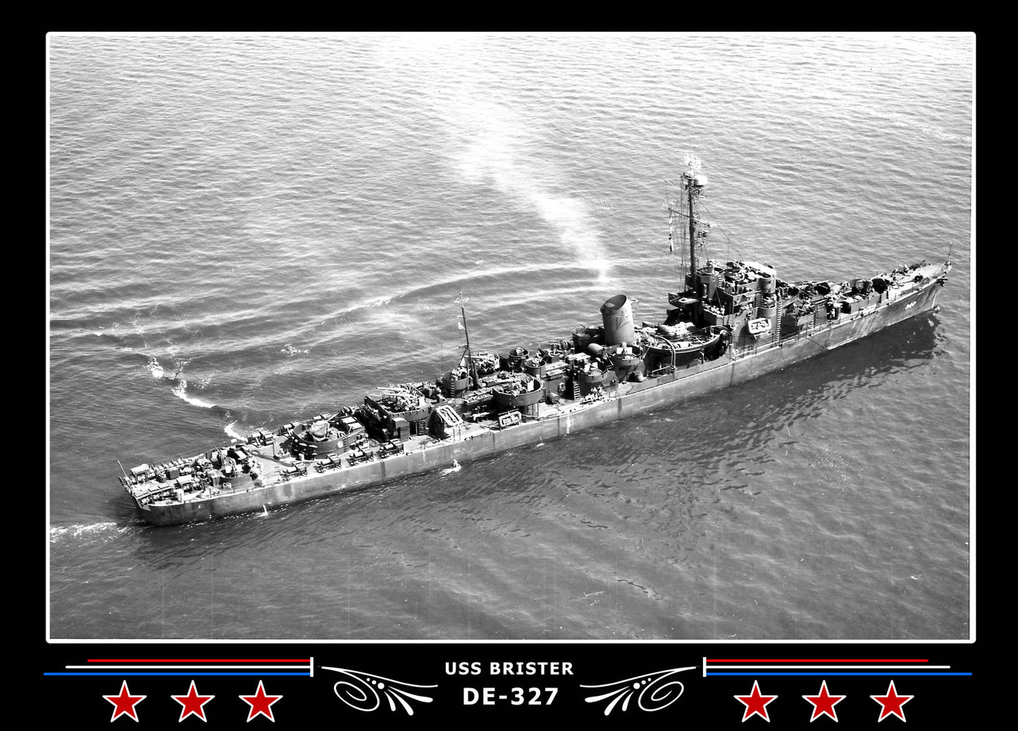 USS Brister DE-327 Canvas Photo Print
