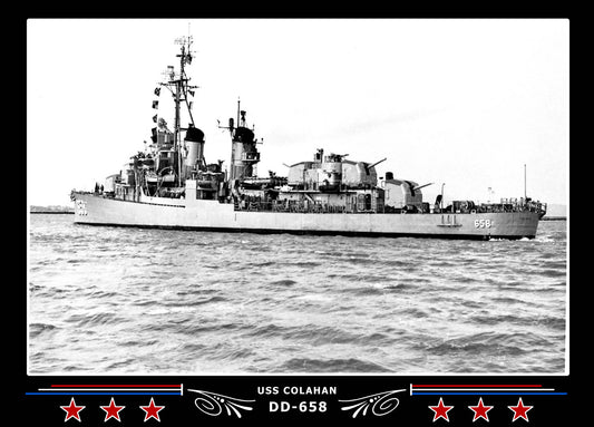 USS Colahan DD-658 Canvas Photo Print