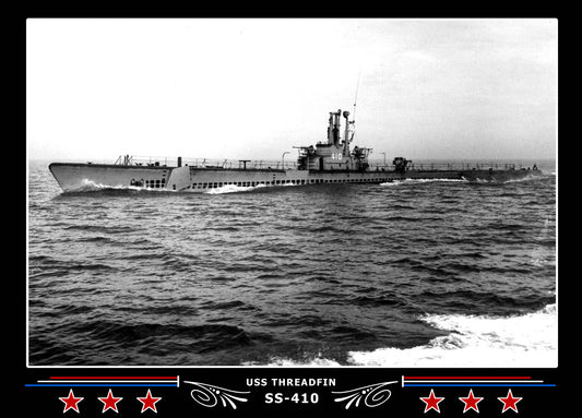 USS Threadfin SS-410 Canvas Photo Print