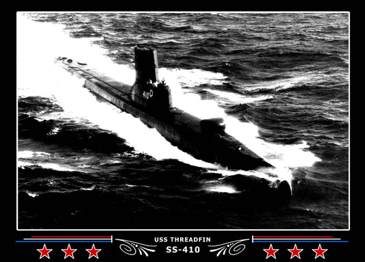 USS Threadfin SS-410 Canvas Photo Print