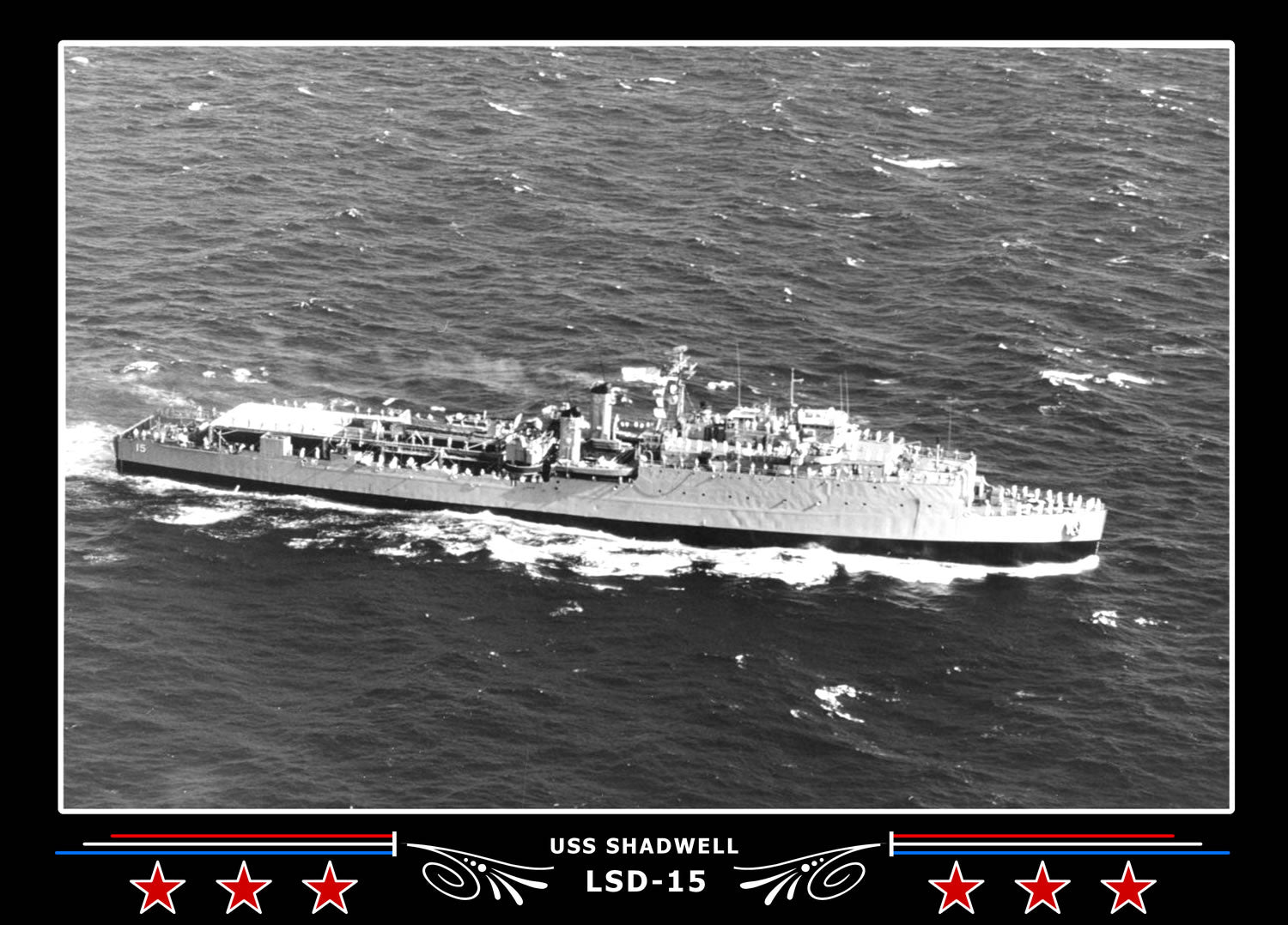 USS Shadwell LSD15 Canvas Photo Print