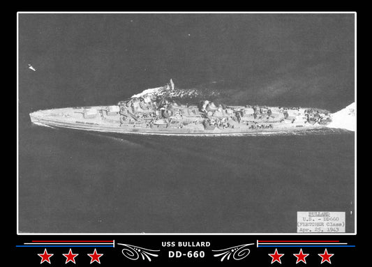 USS Bullard DD-660 Canvas Photo Print