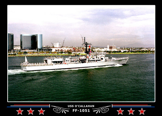 USS O'Callahan FF-1051 Canvas Photo Print