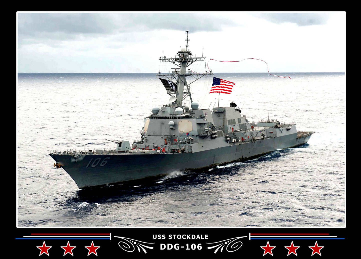 USS Stockdale DDG-106 Canvas Photo Print