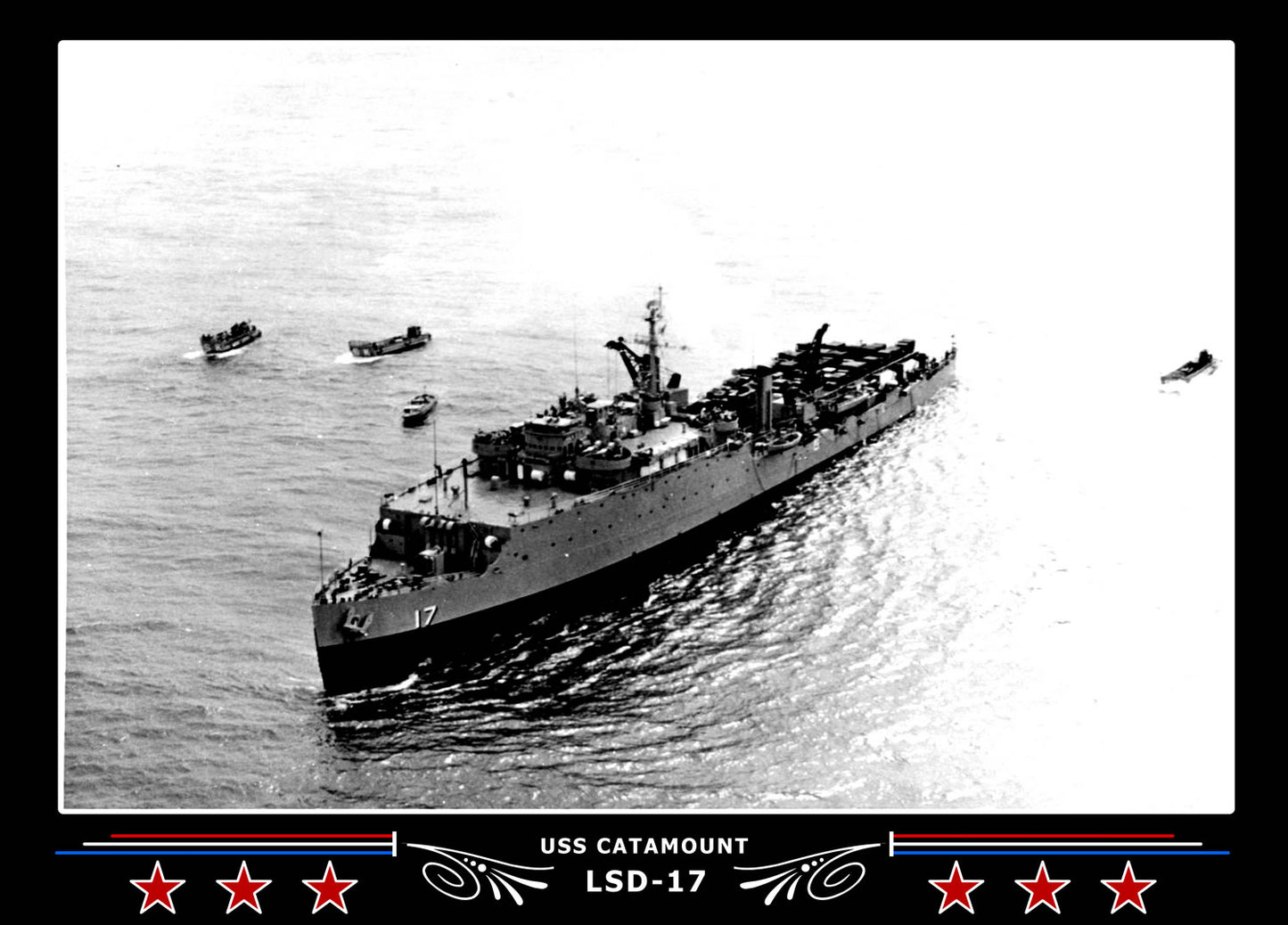 USS Catamount LSD17 Canvas Photo Print