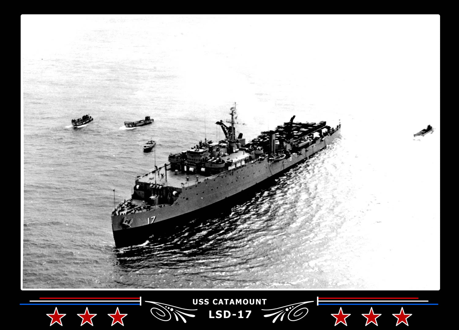 USS Catamount LSD17 Canvas Photo Print
