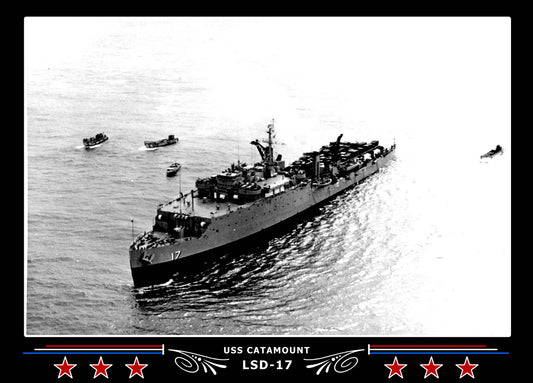 USS Catamount LSD17 Canvas Photo Print