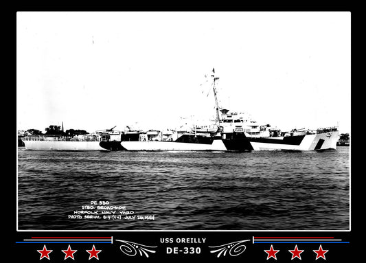 USS Oreilly DE-330 Canvas Photo Print