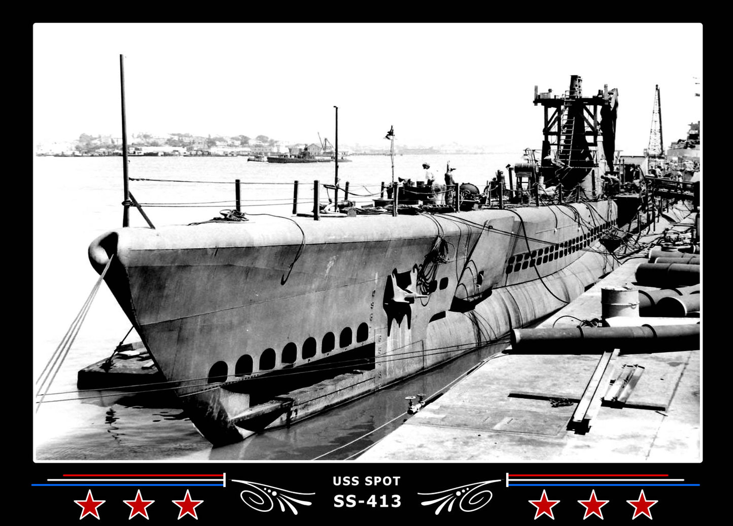 USS Spot SS-413 Canvas Photo Print