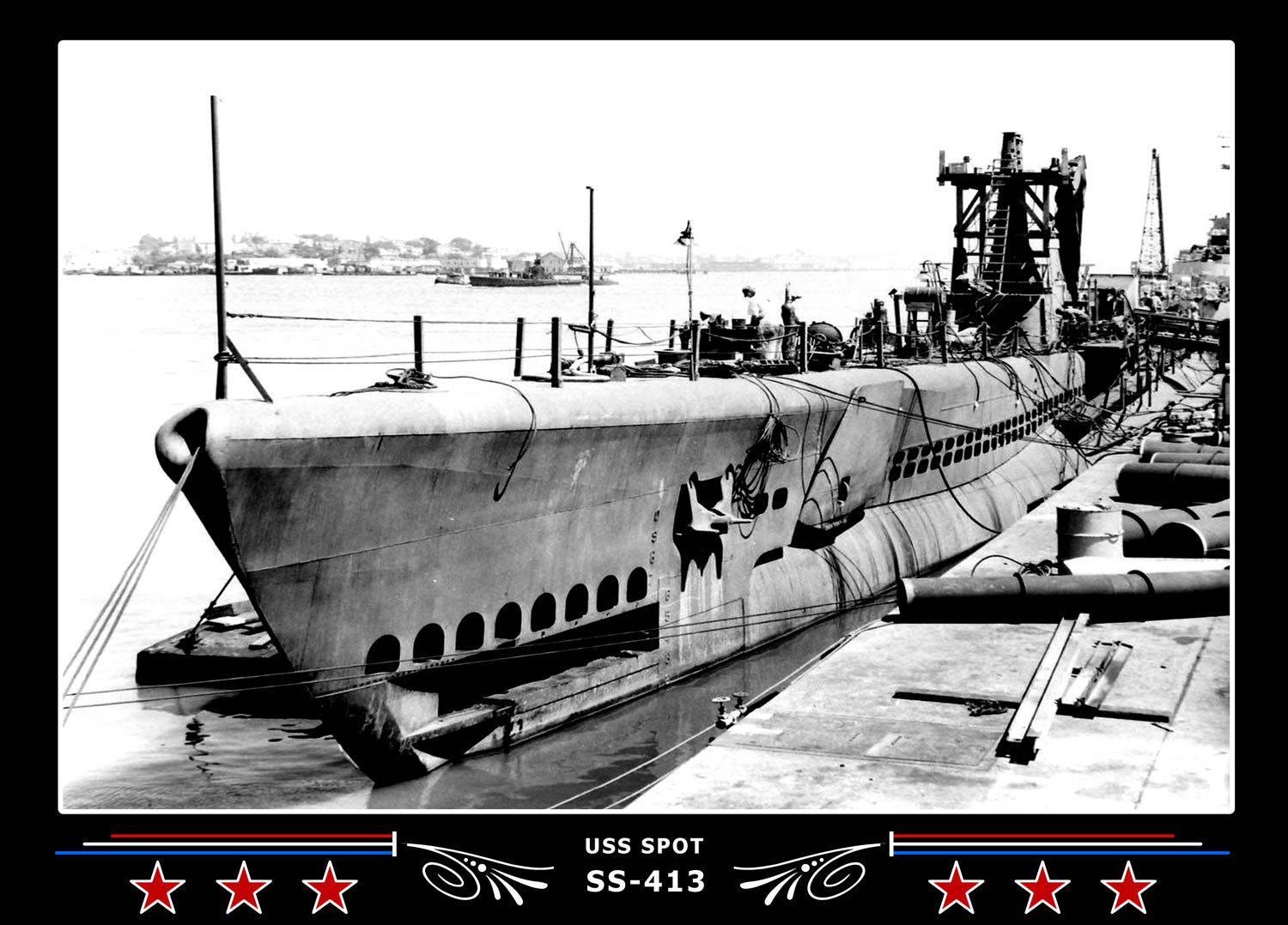 USS Spot SS-413 Canvas Photo Print